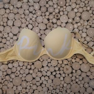 Victoria's Secret Yellow Bra with White Accents